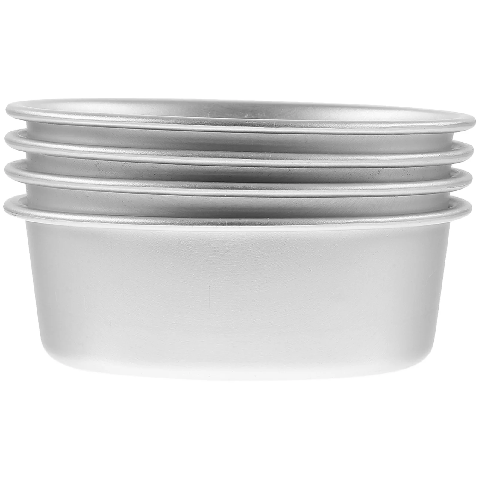 

4pcs Aluminum Alloy Baking Cake Pans Cake Mold for Kitchen Baking Non-stick Metal Cake Pan Mold