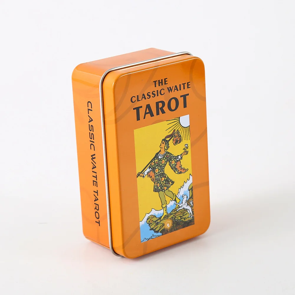Карточка с плакированным краем The Rider Tarot металлическая жестяная коробка 10 см * 6