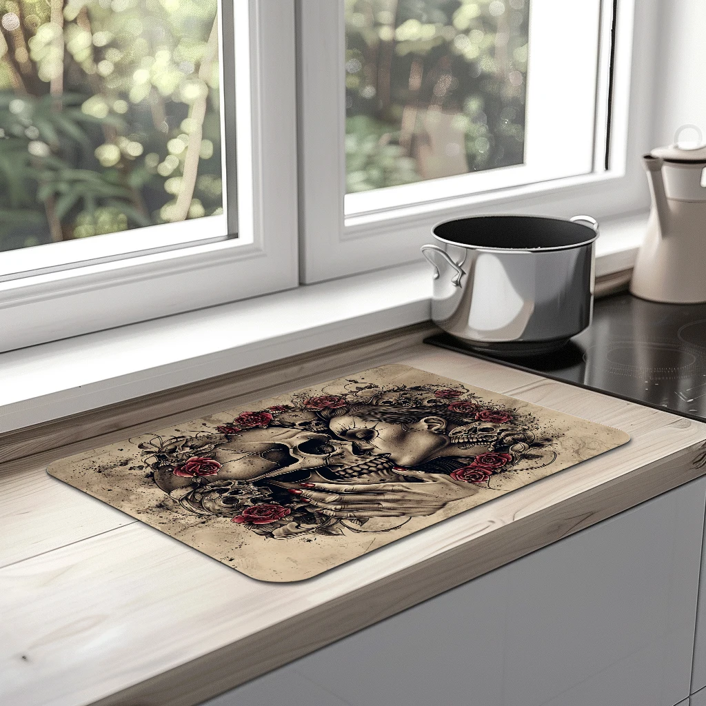 Кофейная посуда сливная подставка Хэллоуин ведьма ванная комната квадратный