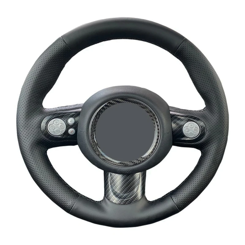 

Чехол на руль автомобиля, оплетка из искусственной кожи, автомобильные аксессуары для мини-хэтчбека/Mini R56/R57 Clubman Clubvan Coupe с 3 спицами