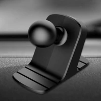 1x durable 17mm ball head car phone holder universal black abspc dashboard suction base mobile stand general diy car bracket