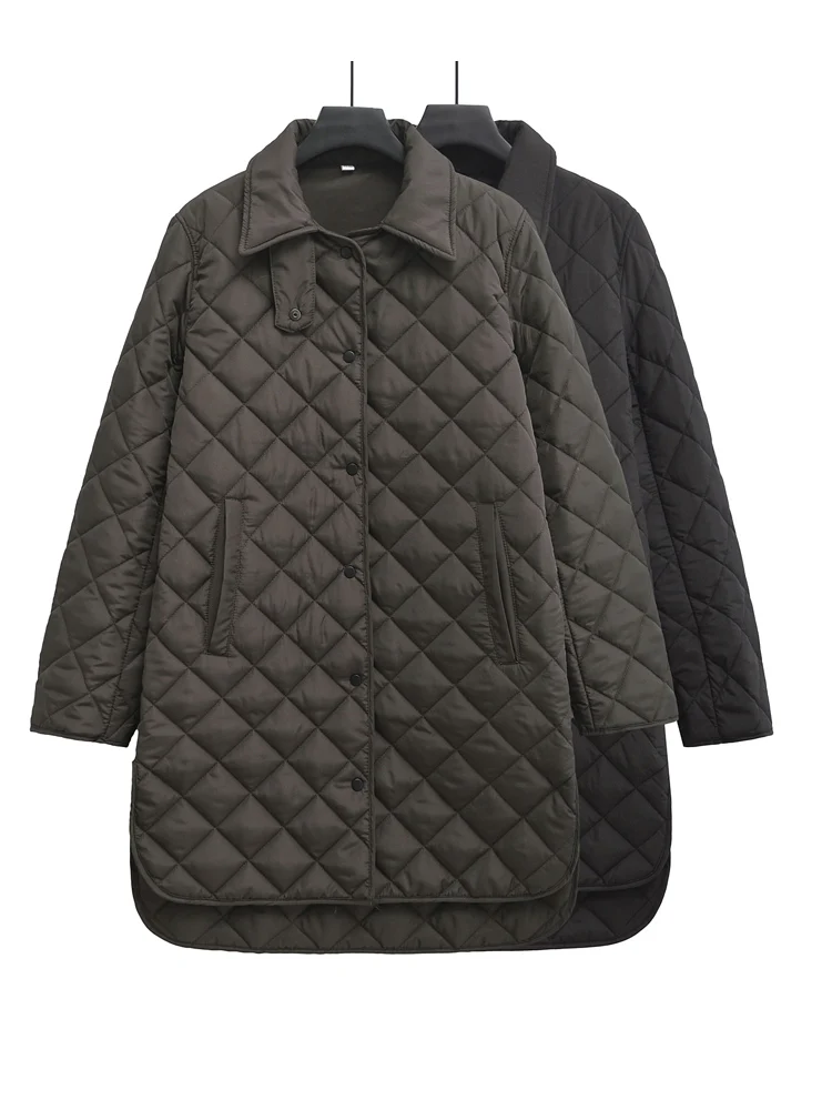 Куртка KAOPU ZA Женская стеганая с хлопковой подкладкой верхняя одежда воротником