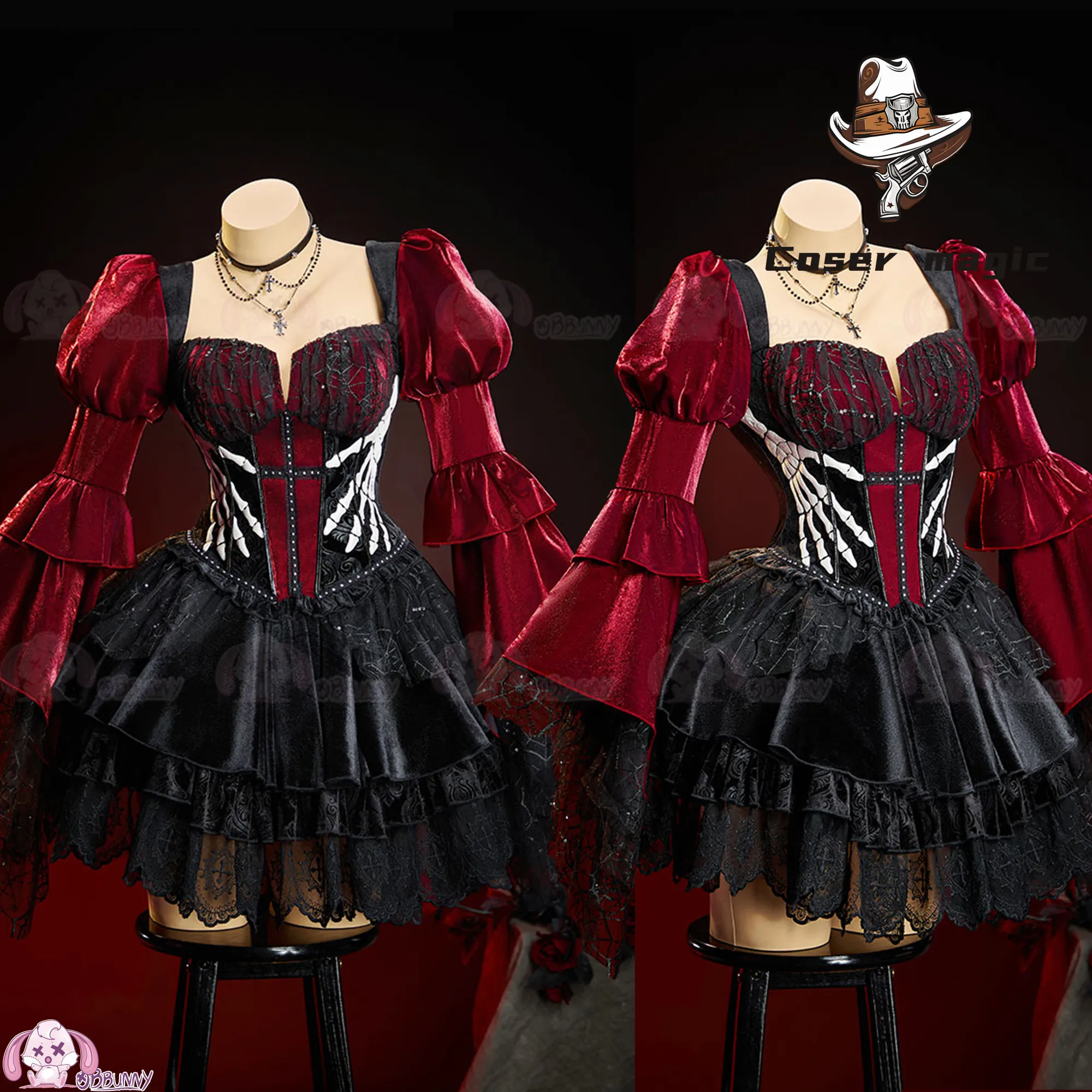 Оригинальное готическое платье в стиле Dark Lolita «Иллюзорная сказка», нарядное бальное платье для девочек, костюм для косплея (art.: 3920dc74608ef) - 3920dc74608ef