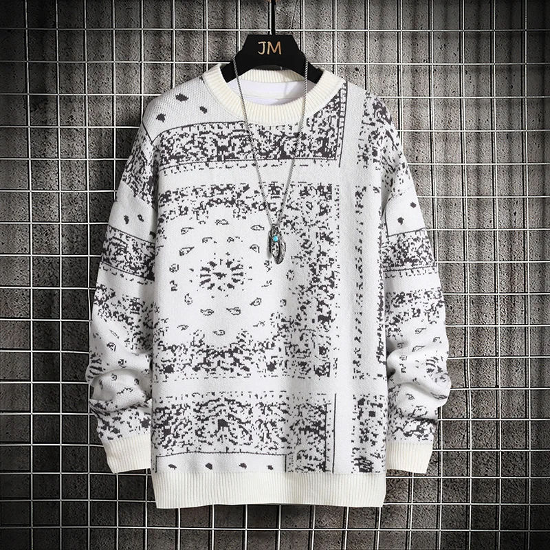 

Fashion Sweater 2021 Streetwear Harajuku Vintage Casual Loose Sweater Men Woman Good Quality High Street Sweater
