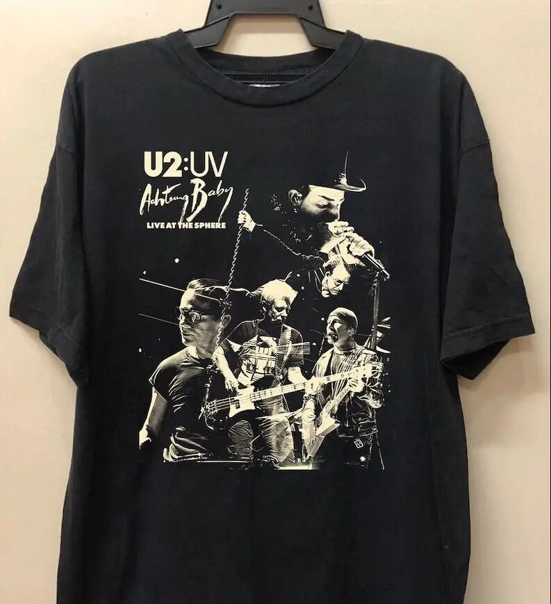 Футболка с длинным или коротким рукавом Live At The сферическая U2 Band