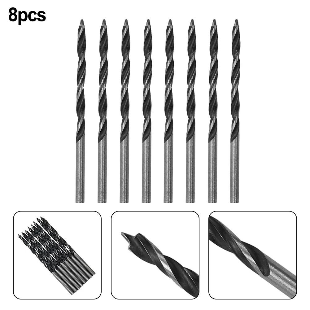 

8Pcs 3MM Wood Drill Bit Set For Woodworking Spiral Drill Bit High Carbon Steel Wood Plank Hole Special Twist Drill Bit Hand Tool