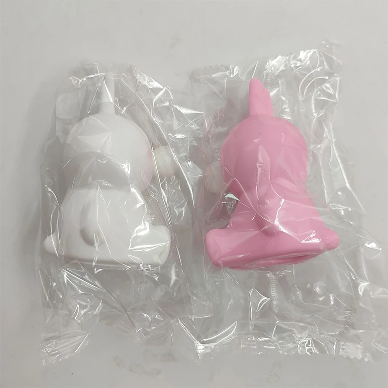 Cute rabbit fun anti-stress toy emotional vent resin doll decompression toy adult children enlarge