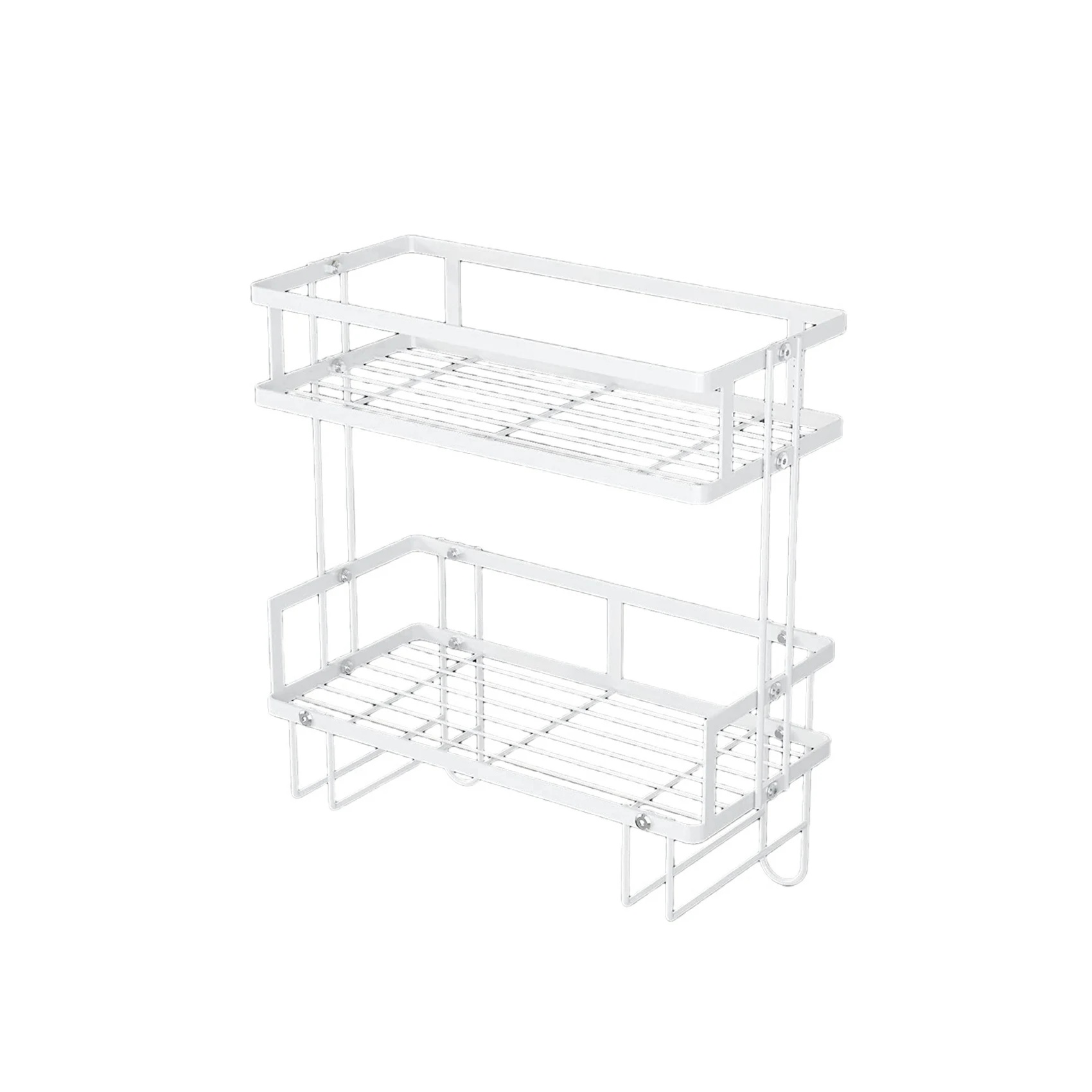 2-уровневая полка для хранения над унитазом в ванной комнате органайзер с
