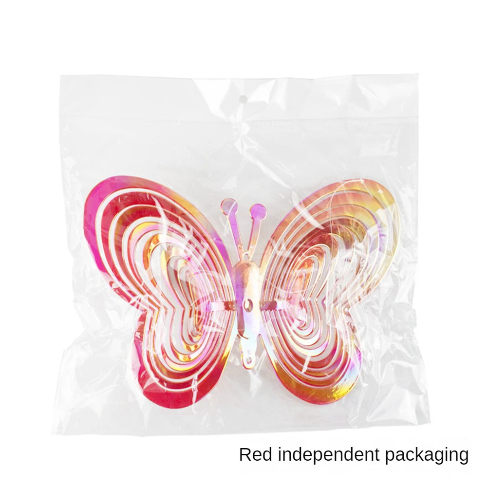 

Butterfly Wind Spinner Abs Reflective Garden Ornament Garden Decorations Outdoor Garden Decoration Bird Repeller Bird Repellent