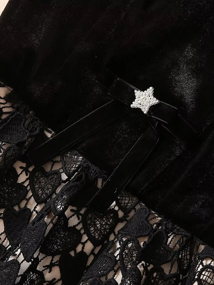 Женское бархатное платье средней длины SEQINYY летнее весеннее новое модное