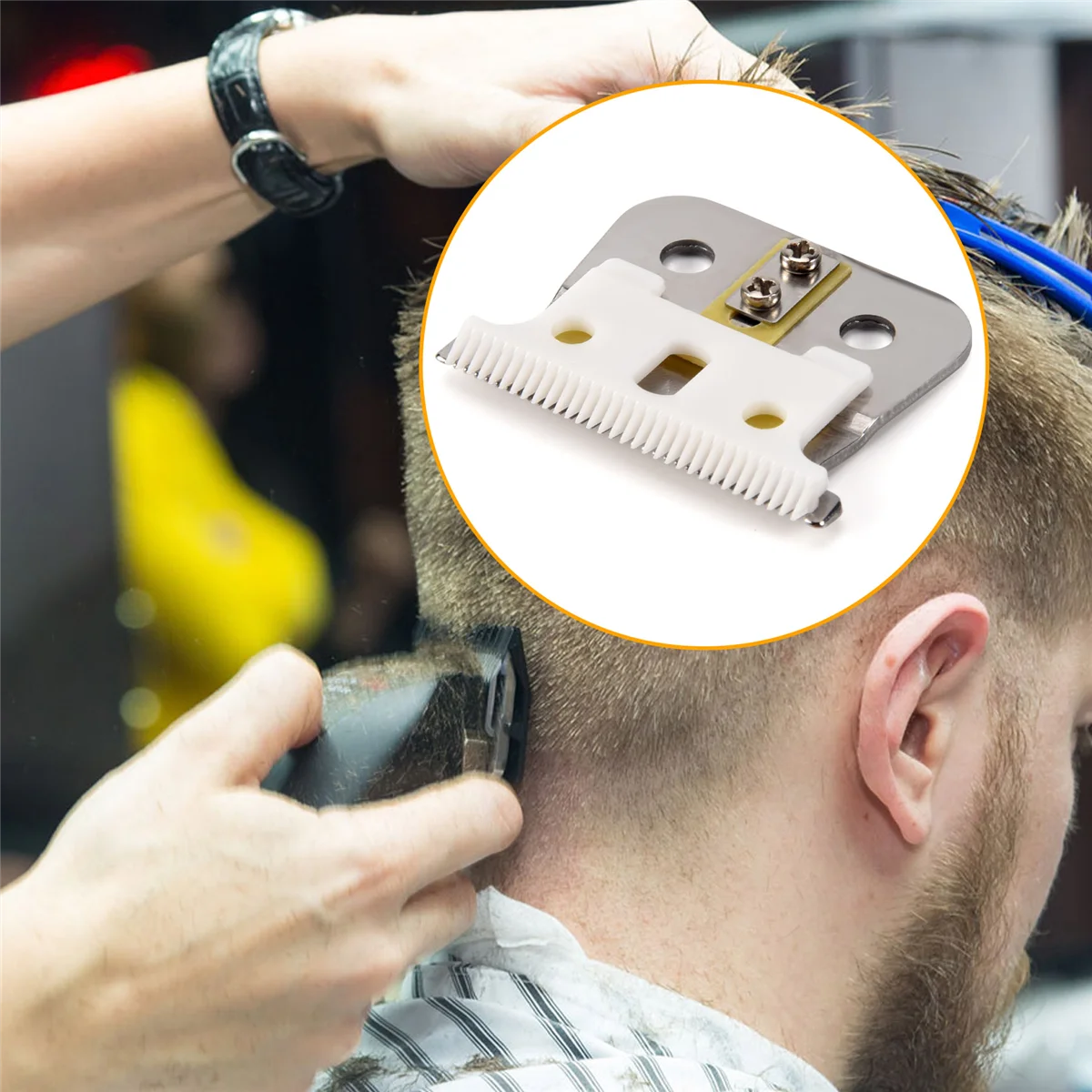 Серебряное лезвие для T Outliner Andis сменное Gtx белое + серебряное стальное