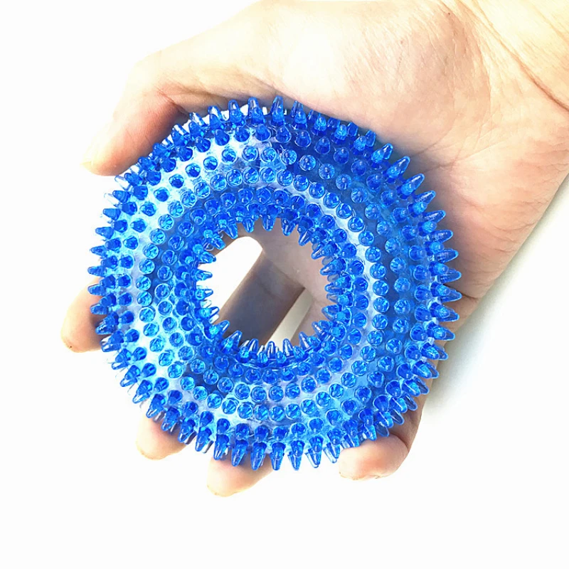 

Pet Dog Durable Chew Toy Balls With Squeaker for Aggressive Indestructible Dog Toys Pet Cleaning Molar Bite Resistant Pet Toys