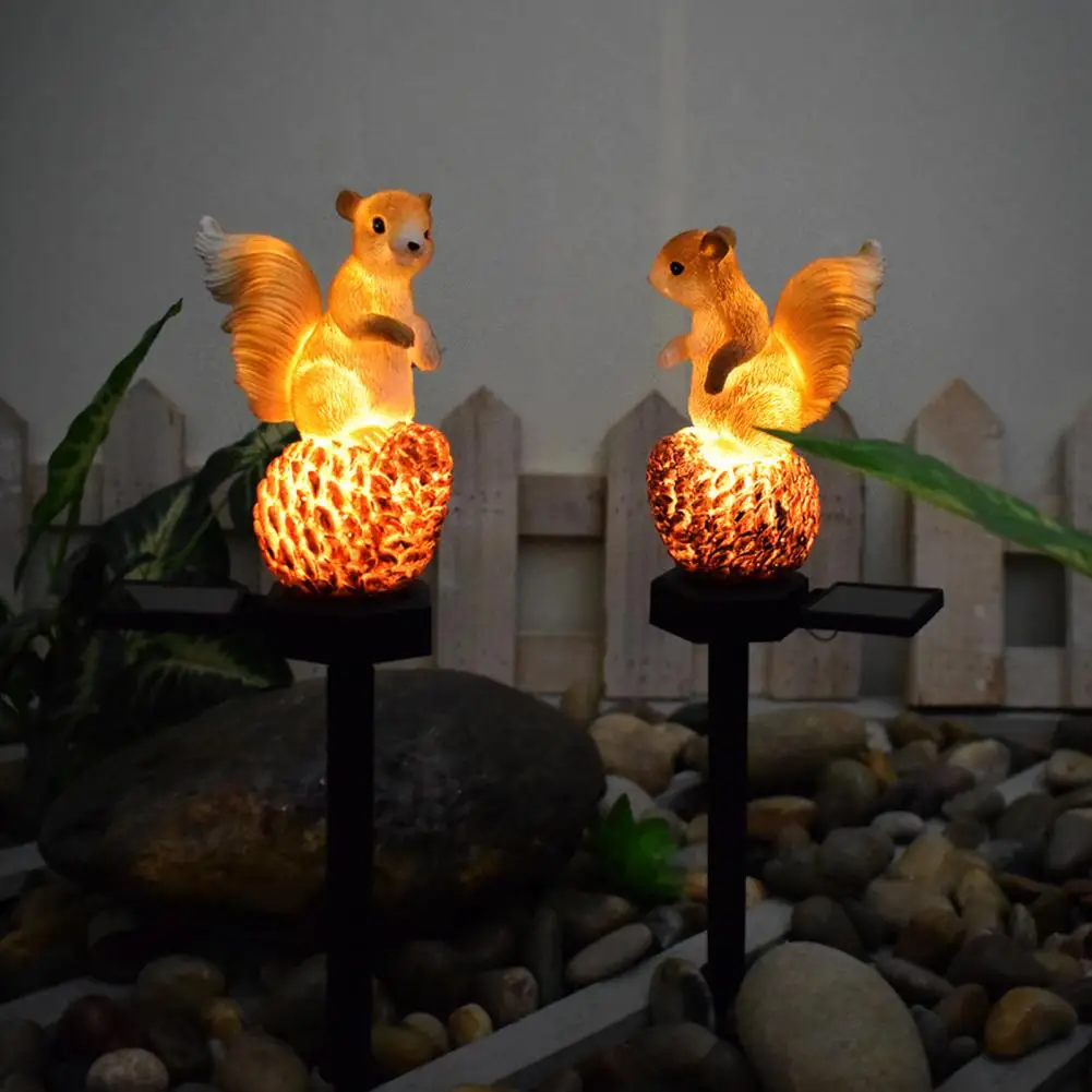 

In-ground Garden Light Squirrel Shape Solar Intelligent Light Control Yard Decoration Waterproof Intelligent Light Control