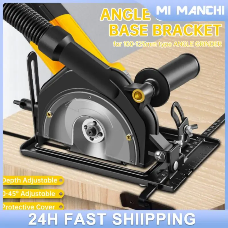 

Angle Grinder Stand Holder 45°adjustable Multi-angle Grinder Protective Cover Woodworking Table Tool Circular Saw Bracket Base
