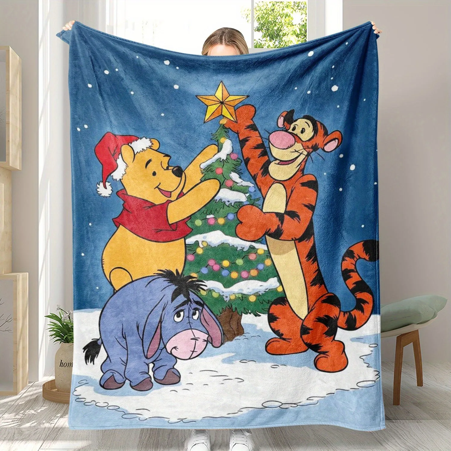 

MINISO Винни-Пух плед 100% полиэстер