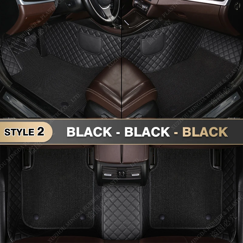 

Двухслойные автомобильные коврики для LEXUS LX series 570 Five Seats 2016 2017 2018 2019, пользовательские автомобильные подушечки для ног, аксессуары для ковров