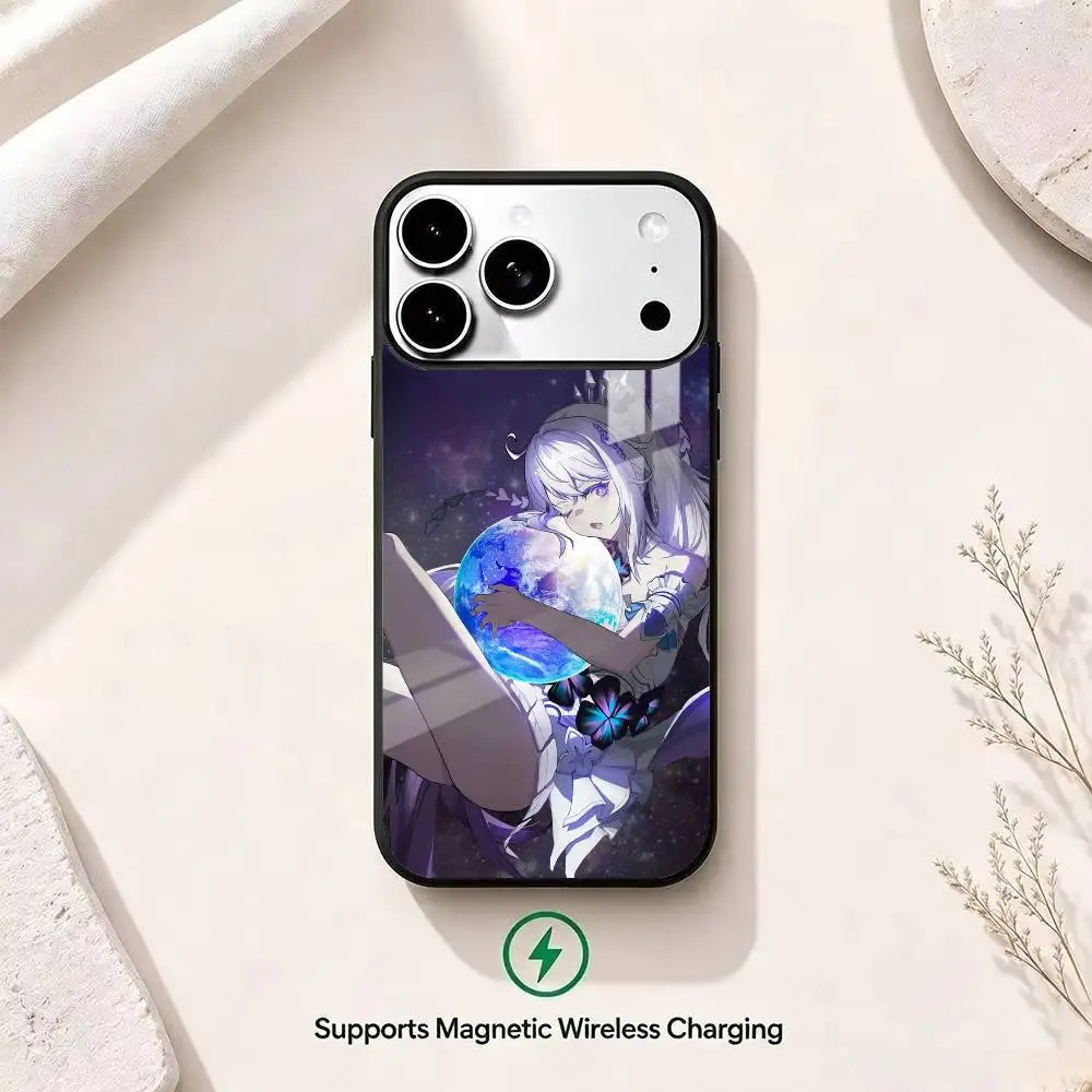 Фото Чехол для телефона Game H-Honkai Impact 3rd Kiana Kaslana для iPhone 13 14 15 11 12 16 17 Pro Plus с магнитной застежкой №2