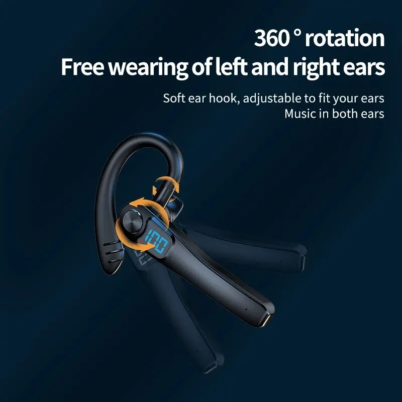 Беспроводные наушники с микрофоном Bluetooth ENC шумоподавлением гарнитура громкой