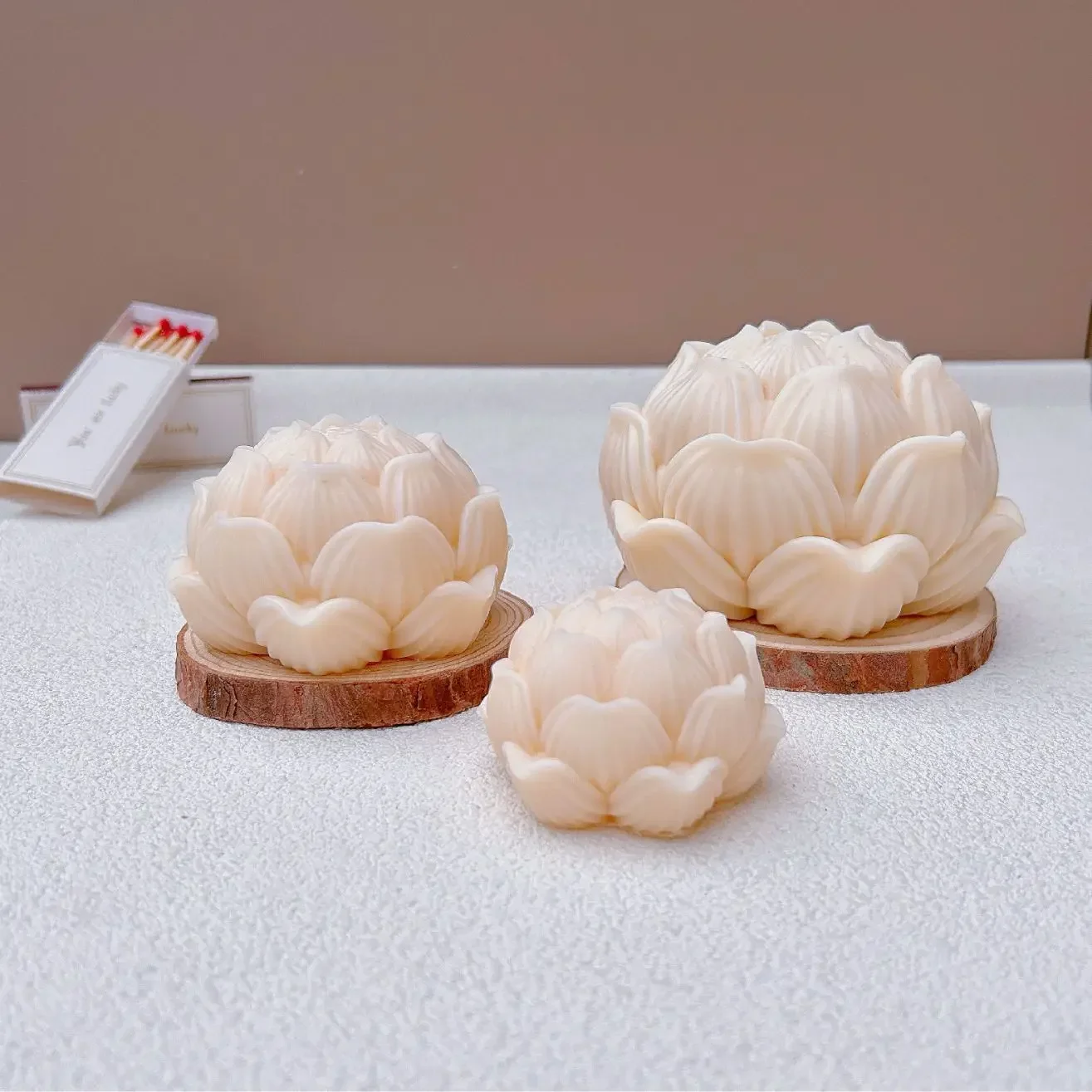 Новая силиконовая форма в виде лепестков лотоса для свечей штукатурка рукоделия