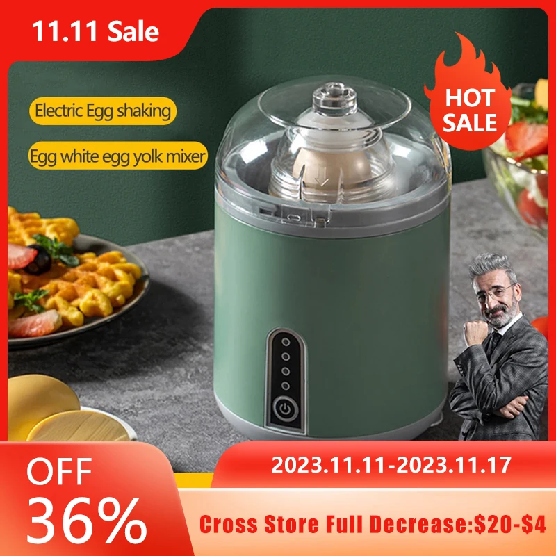 

Electric Egg Mixer Egg Shaker Golden Egg Maker Automatic Mixing Of Egg White And Yolk Egg Homogenizer Kitchen Supplies