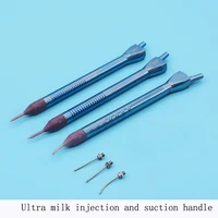 ophthalmic instruments ultra lactation injection suction handle with blue sleeve straight head elbow 45%c2%b0 ultra lactation needle