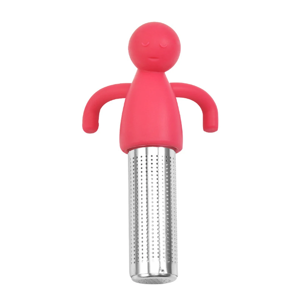 

Стеклянное ситечко для чая человечек из нержавеющей стали