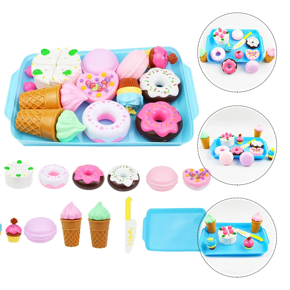 

Simulation Dessert Little Girl Toys Pretend Cake Cutting Play House Kids Plastic Toddler