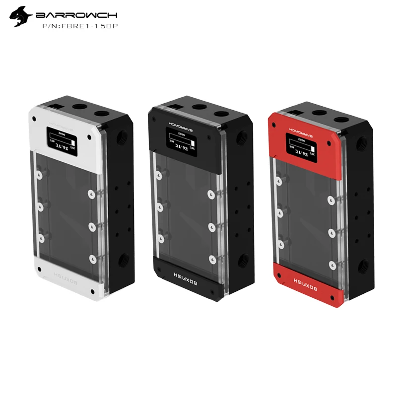 Barrowch FBRE1-P, резервуары для боксов, LRC 2,0, квадратные умные цифровые резервуары POM, температура в реальном времени