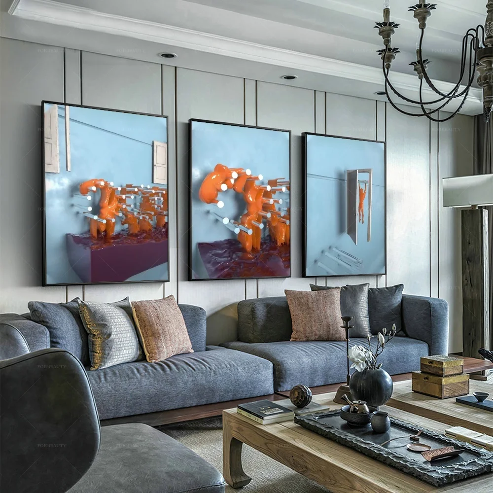 

Forbeauty испытывающие трудности абстрактная картина Metaverses холст живопись водонепроницаемые Масляные картины для украшения прихожей