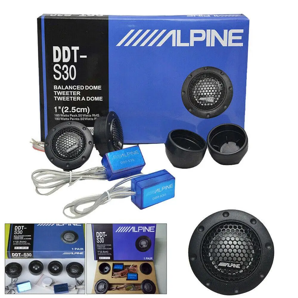 

2Pcs 90db Tweeter Car Audio Silk Film for Car Modification 180W High-Pitched Audio Loudspeaker Modification Excellent Voice