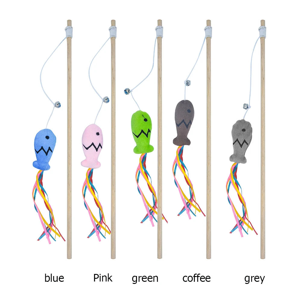 

Рыболовная палочка для кошек, устойчивая к укусам удочка, игрушка из кошачьей мяты, в форме рыбы, палочка для зубов молара, интерактивные игр...