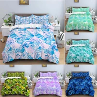 mermaid scales bedding set 3d geometric duvet cover quilt cover with zipper queen double comforter sets kids gifts no bed sheet