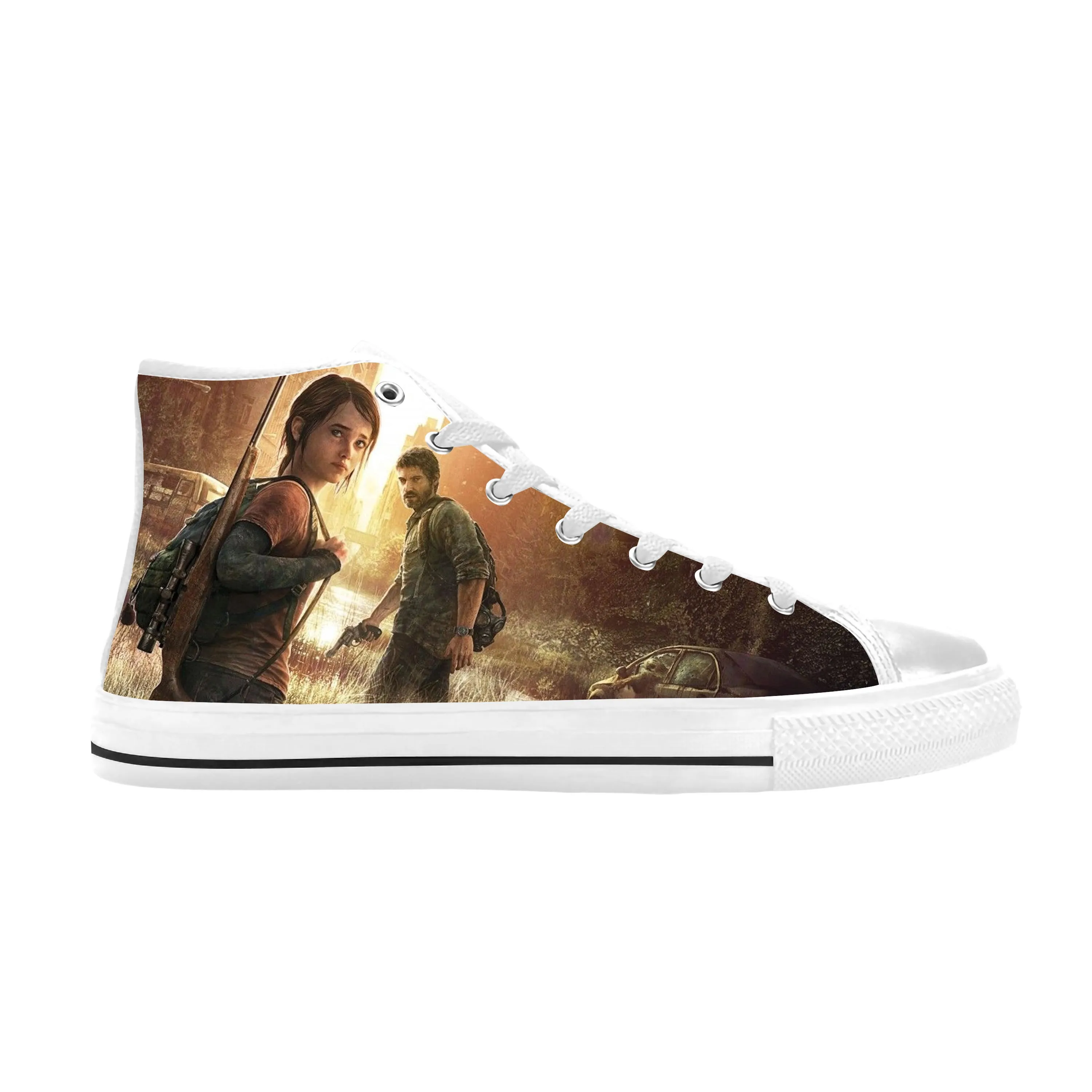 

Hot The Last Of Us Game Anime Cartoon Manga Comic Casual Cloth Shoes High Top Comfortable Breathable 3D Print Men Women Sneakers