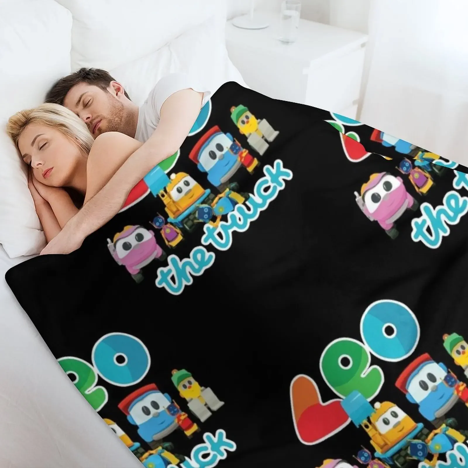 Plush одеяло LEO the truck LIFTY SCOPP ROBOTS & LEA