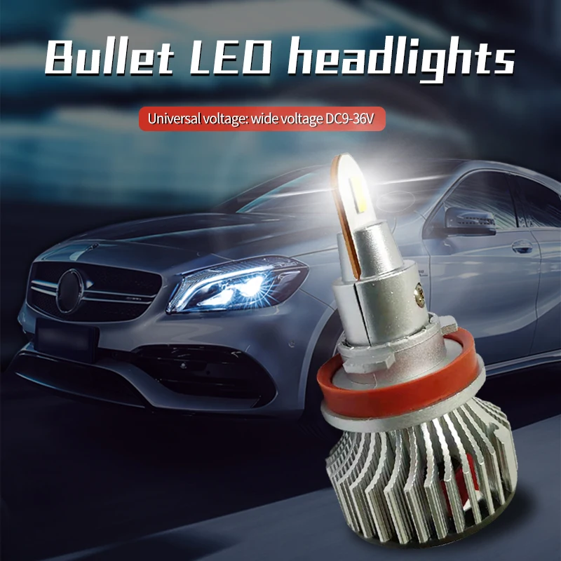 

Car H4 LED Car Headlight H7 H11 Headlamp Bulbs Canbus 9005 9006 Led Car Lights Bulbs 56W Auto Fog Lamp Accessories 12V-24V White
