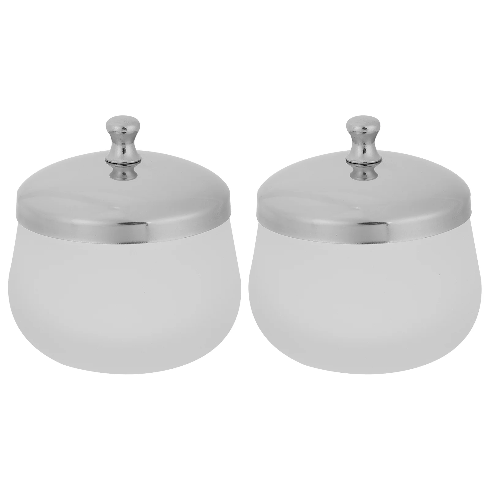 

2pcs Nail Rest Stand Powder Dappen Dish with Lid Matte Glass Nail Bowl Holder Jar Cup for Nail Manicure Care Tools