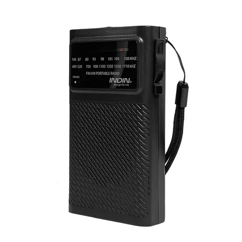 Двухдиапазонный радиоприемник FM/AM с динамиком, мини-радио, разъем для наушников 3,5 мм, питание от 2 батареек AA, для прогулок, кемпинга