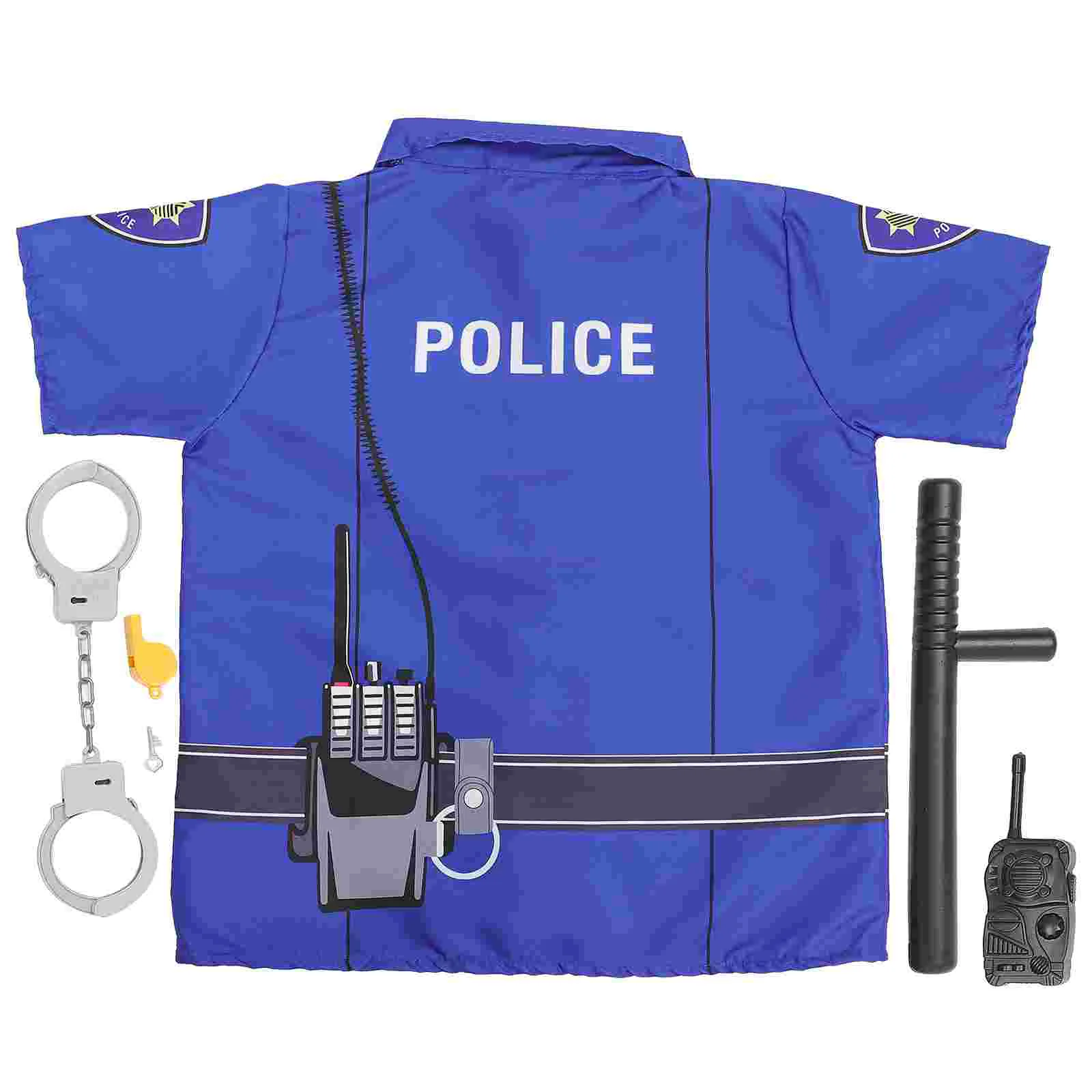 

1 Set Of Police Costume Unisex Kids Police Cosplay Outfit Kids Cosplay Supply