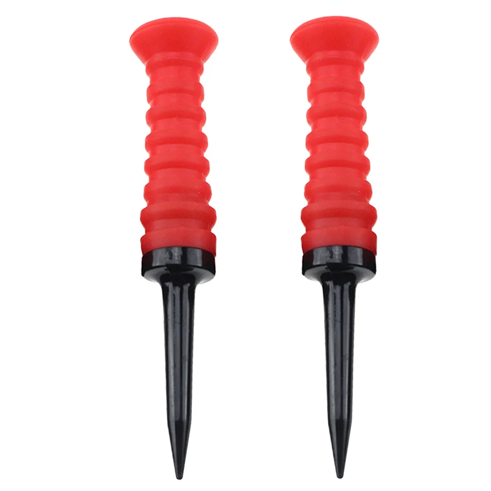 

2pcs Elastic Tee Elastic Limit Tee Training Supplies for Lover (Red)