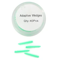40pcsbox disposable dental adaptive wedge dental matrix matrix autoclaved silicone wedges silicone dentist material 40pcsbox d