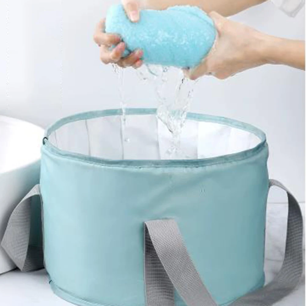 

14L/21L Foldable Foot Tub Portable Bath Bag Washing Basin Foot Soak Bucket Water Bags Outdoor Tool Travel Tent Camping Supplies