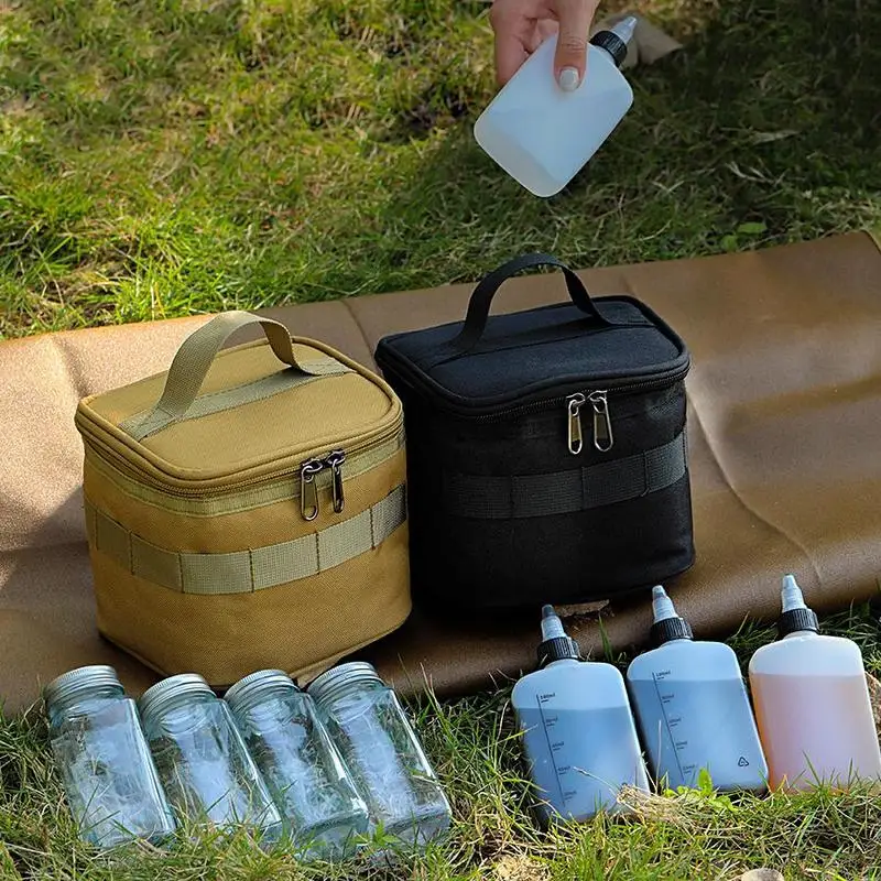 

Портативная сумка для хранения приправ и специй, шейкер для специй и соли в кемпинге, аксессуары для хранения