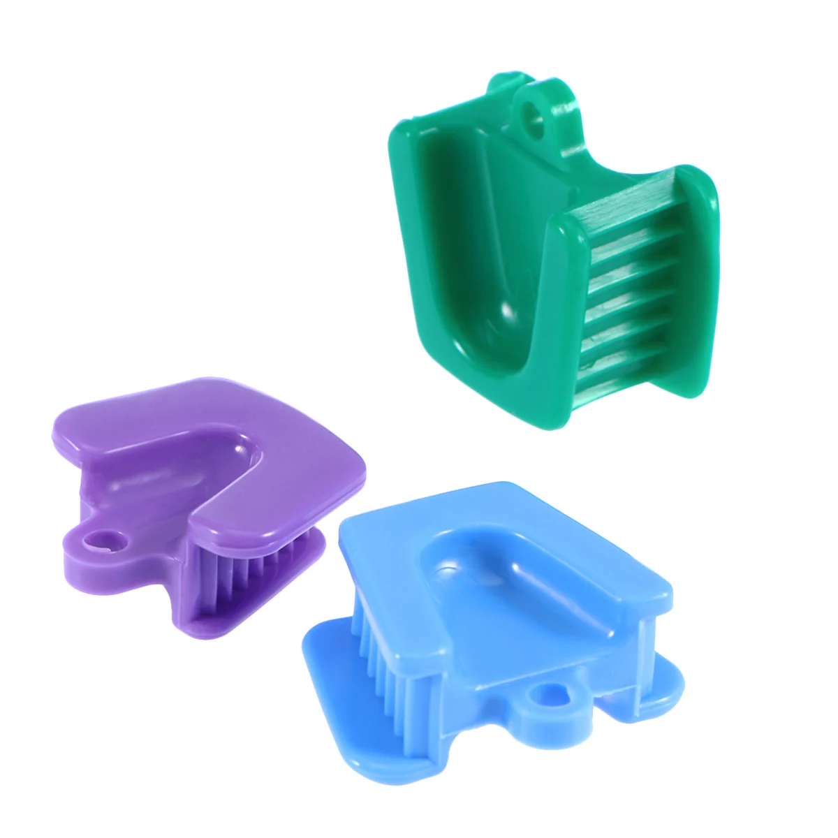 

3pcs Mouth Prop Bite Block Cushion Opener Retractor Small Medium Large Size (Blue & Green & Purple)
