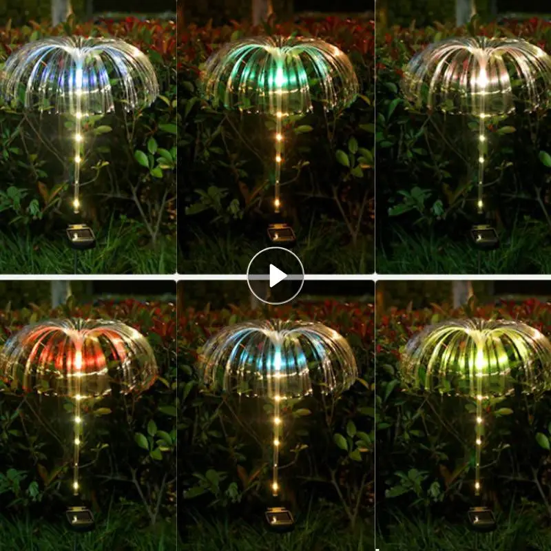 

Solar Jellyfish Light Outdoor Courtyard Lights RGB Colors Fiber Optic Waterproof Garden Lawn Holiday Landscape Christmas Decor