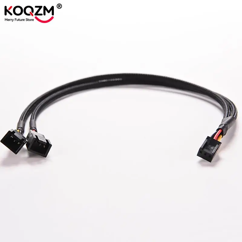 

3Pin Female Y-Splitter to Dual 3 Pin Male Mainboard Power Cable Adapter PC Computer Case Fan Connect Wire Splitter Convert 1PC