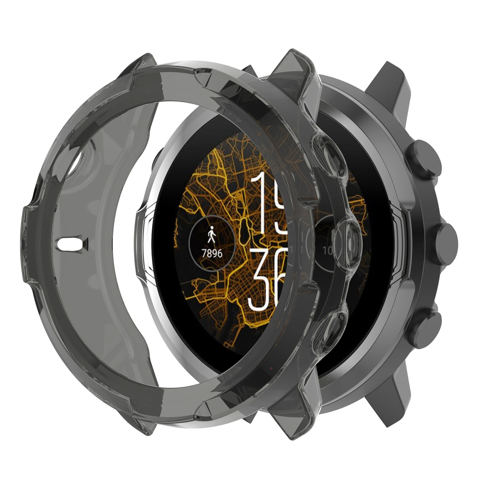 Чехол из ТПУ защитный чехол с защитой от царапин для смарт-часов Suunto7 Suunto 7 |