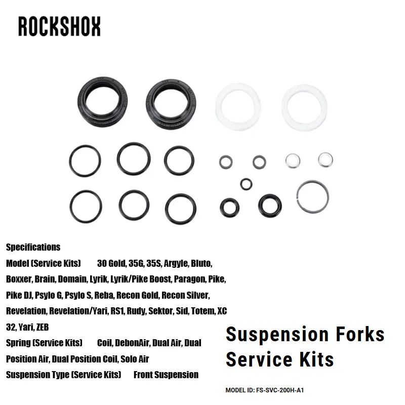 Сервисные комплекты для подвесных вилок ROCKSHOX Модель AM SVC KIT 200H/1YR SID35MM SEL+/ULT 00.4318.025.170
