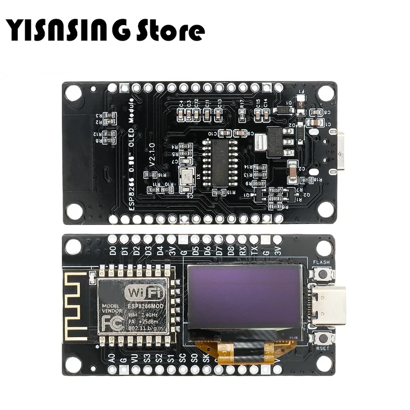 NodeMCU с OLED ESP8266 макетная плата 0 96-дюймовый дисплей CH340 модуль драйвера для