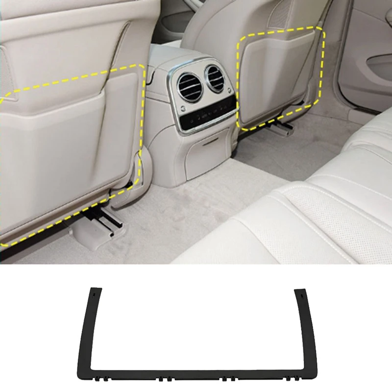 Car Front Seat Back Backrest Support Barcket Trim Replacement For Mercedes Benz S Class W222 2014-2020 Parts Brown