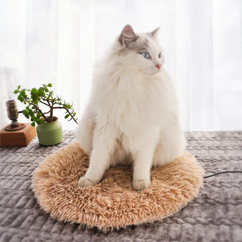 

USB Winter Pet Electric Heating Pad Blanket Dog Heating Plush Pad Constant Temperature Pet Bed Blanket Sleeping Travel Dog Bed